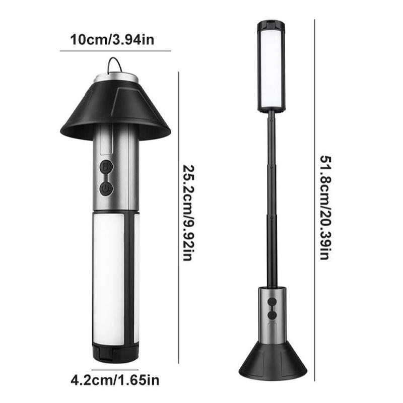 2 in 1 LED Work Light, 1 Count Portable Foldable Camping Light Flashlight, Multifunctional LED Light for Hiking, Camping, Fishing and Travel