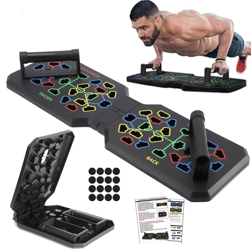 16-in-1 Multi-Function Push Up Handles: Portable, Foldable, and Suitable for Men and Women - ABS Material, No Power Required