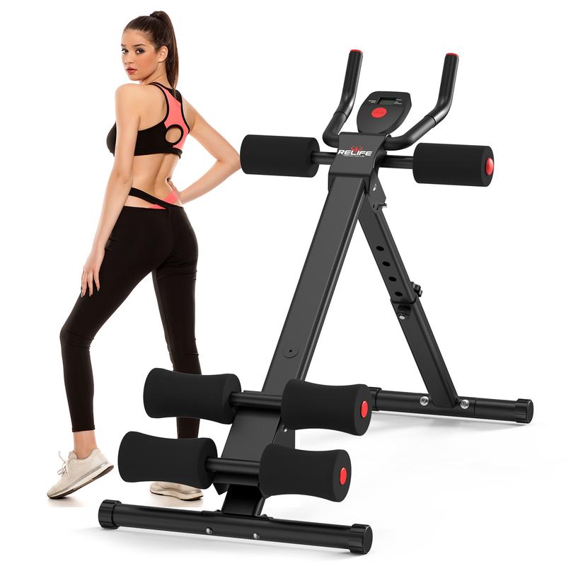 Relifesports Ab machine ab strength fitness equipment multi-functional training equipment foldable home fitness equipment workout for Arm, Leg