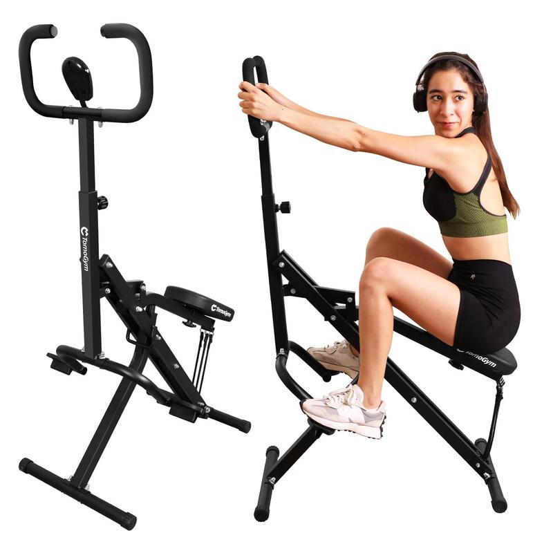 Squat Machine for Home,Squat Ride   Rowing Machine with Adjustable Resistance,Glutes & Leg Home Workout Machine,Supports 220 lbs