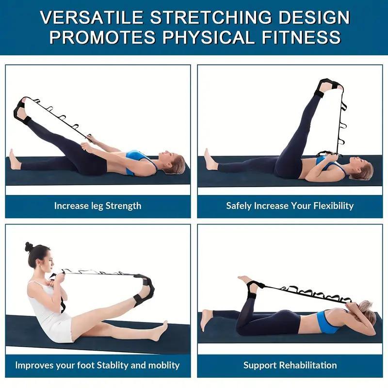 Adjustable Leg Stretching Strap, 1 Count Multifunctional Yoga Strap, Portable Leg Stretching Belt, Fitness Equipment for Home Gym Workout