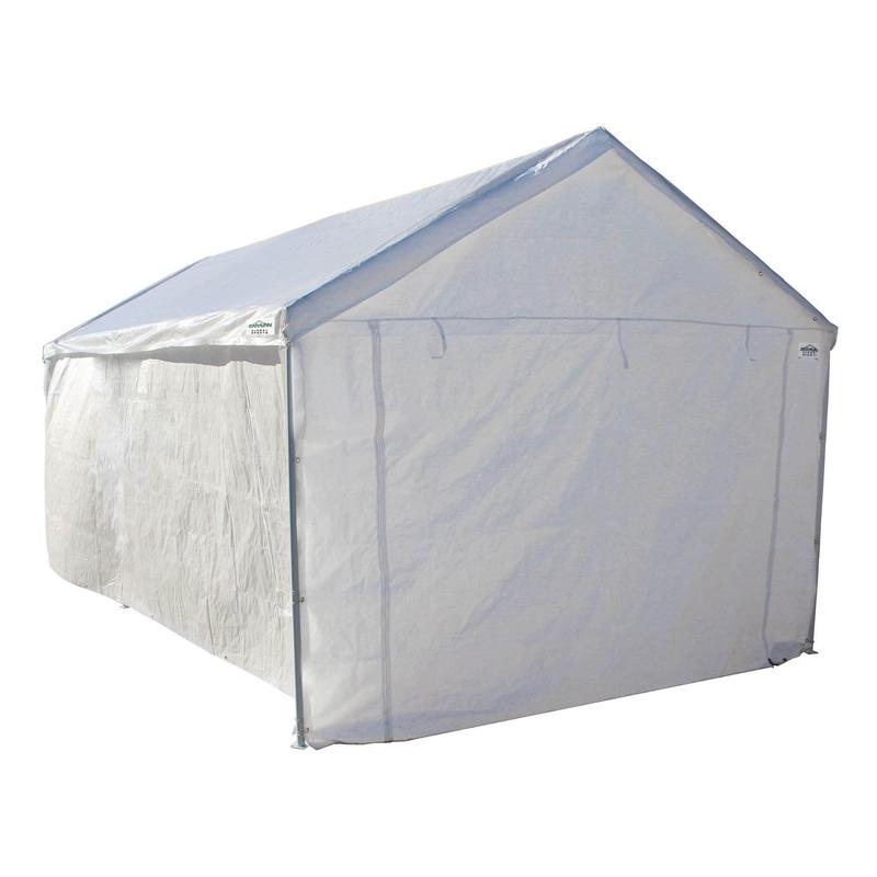 Caravan Canopy Domain Car Port Tent Sidewalls w  Straps, White (Sidewalls Only)