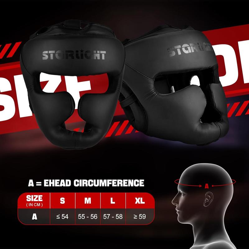 Boxing Headgear,Closed Type Boxing , Adjustable Size for Boxing, MMA, Muay Thai, Kickboxing & Martial Art