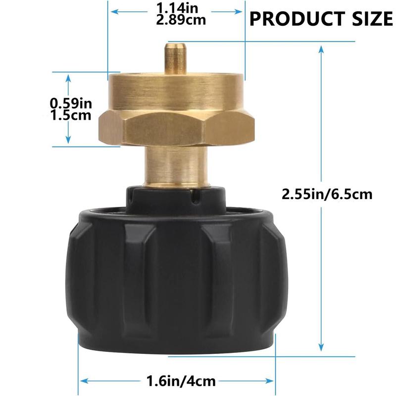 Propane Refill Adapter for 1lb Tanks, Propane Tank Refill Propane Adapter, Propane Grill, Fill 1 Pound Bottles from 20lb Tank, Refill Adapter Tool