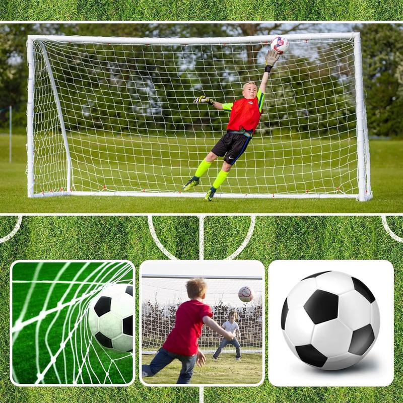 Soccer Goal Net, Football Replacement Net Full Size Polyethylene Training Nets Soccer Net for 10x7ft 18x7ft 24x8ft Soccer Goals