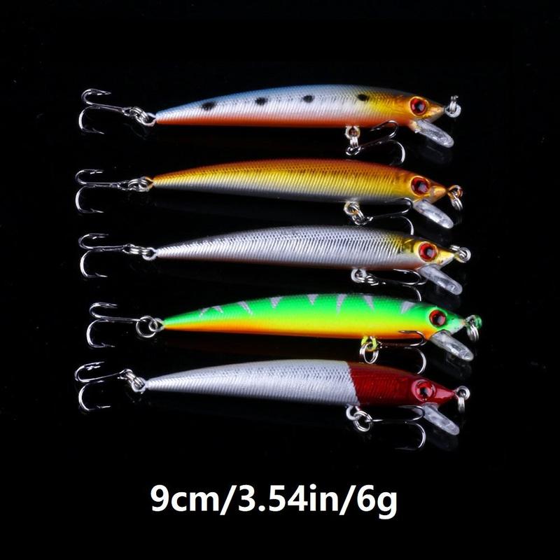 Durable Artificial Fishing Lure, 56pcs set Mixed Color & Shape Fishing Lure with Hook, Durable Mixed Fishing Baits for Outdoor Fishing Christmas Gifts, Fishing Gifts for Men, Christmas Gift