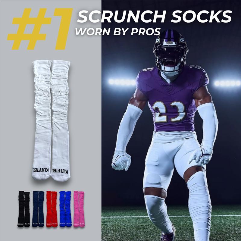 KUTFTBL Pre-Scrunched Socks for Football! Scrunched look