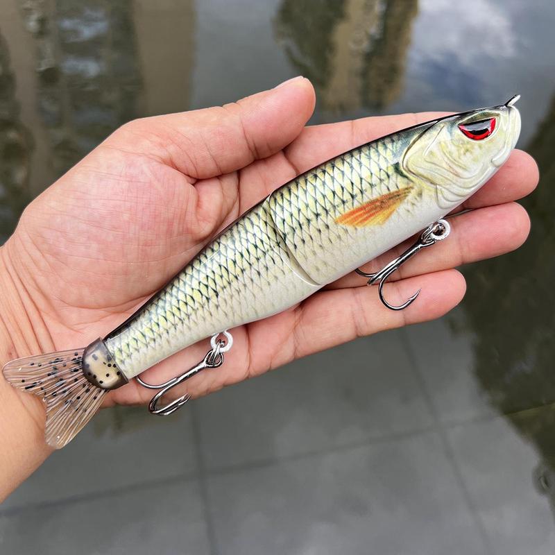 3D Printed Fishing Lure, Multi Jointed Swimbait with Hook, Artificial Fishing Bait, Fishing Tackle, Outdoor Fishing Accessories