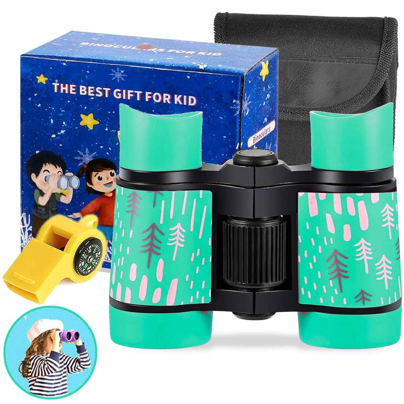 Binoculars High Resolution Best Gifts Optics Shockproof Mini Compact Binocuolar Toys Folding Small Telescope for Bird Watching Camping Outdoor Play