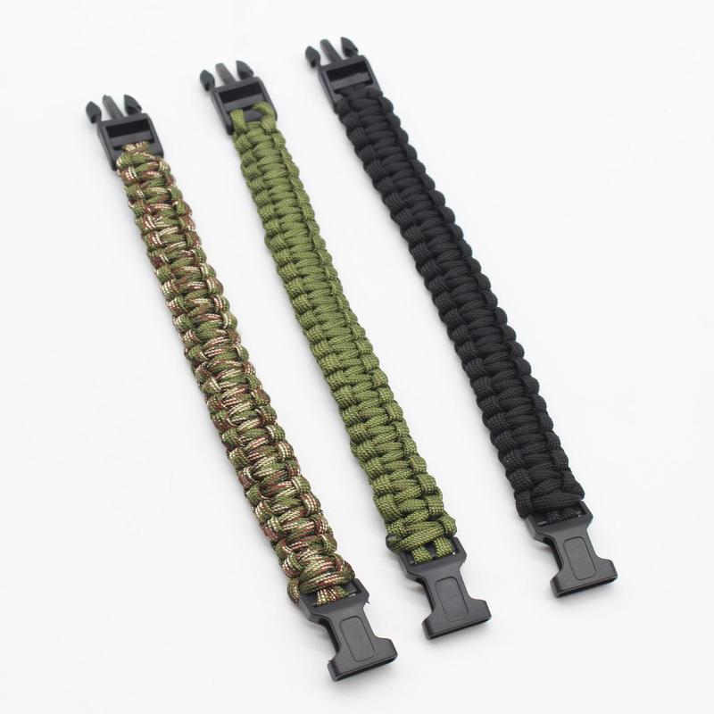 Emergency Survival Bracelet, Outdoor Survival Emergency Bracelet, Multifunctional Bracelet for Outdoor Camping Hiking