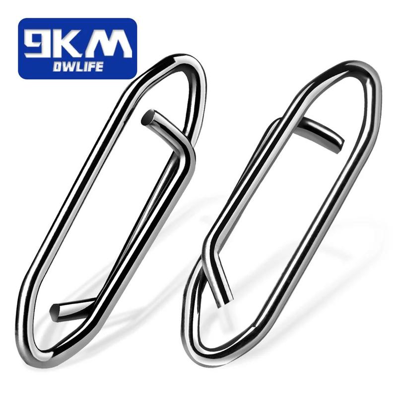 Stainless Steel Fishing Clip, 50pcs set Fishing Quick Clip, Lure Connector, Freshwater Fishing Tackle, Outdoor Fishing Accessories, Fishing Gear