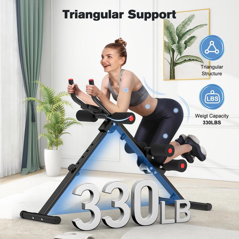 Relifesports Ab machine ab strength fitness equipment multi-functional training equipment foldable home fitness equipment workout for Arm, Leg