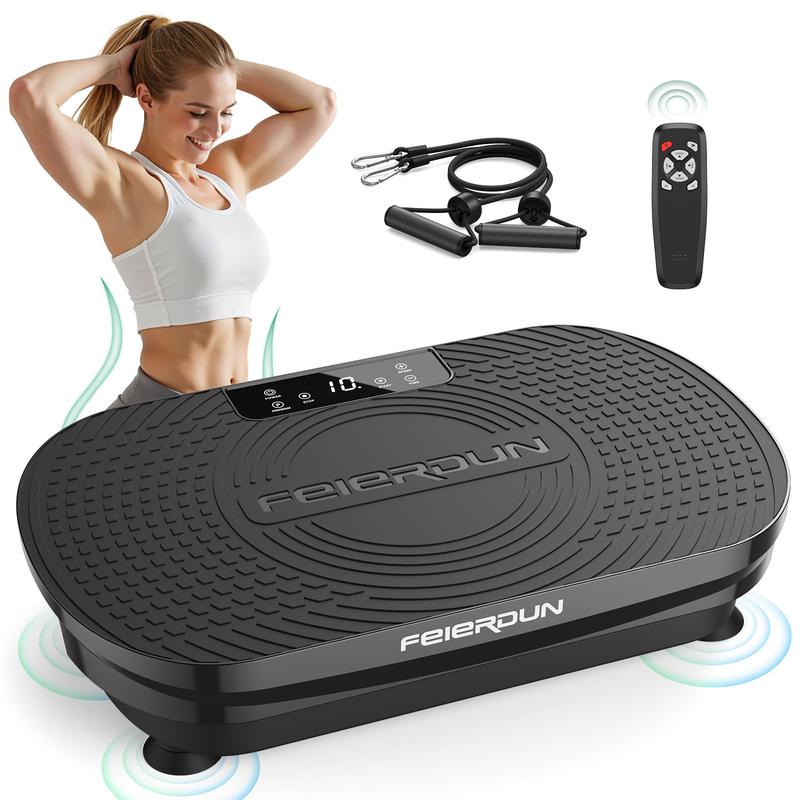 FEIERDUN Vibration Plate Exercise Machine,Vibration Plate for Lymphatic Drainage, Power Plate Vibration with 330LBS Weight Capacity