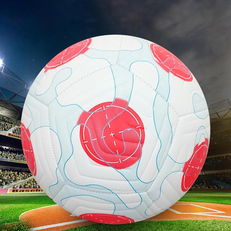 Size 5 Soccer Ball for Adults, Professional Training Football with Air Pump Needle & Storage Bag, Ball Sports Equipment for Indoor Outdoor Use, Summer Sports Gift