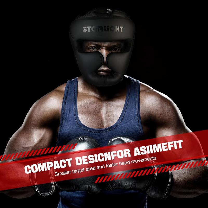 Boxing Headgear,Closed Type Boxing , Adjustable Size for Boxing, MMA, Muay Thai, Kickboxing & Martial Art