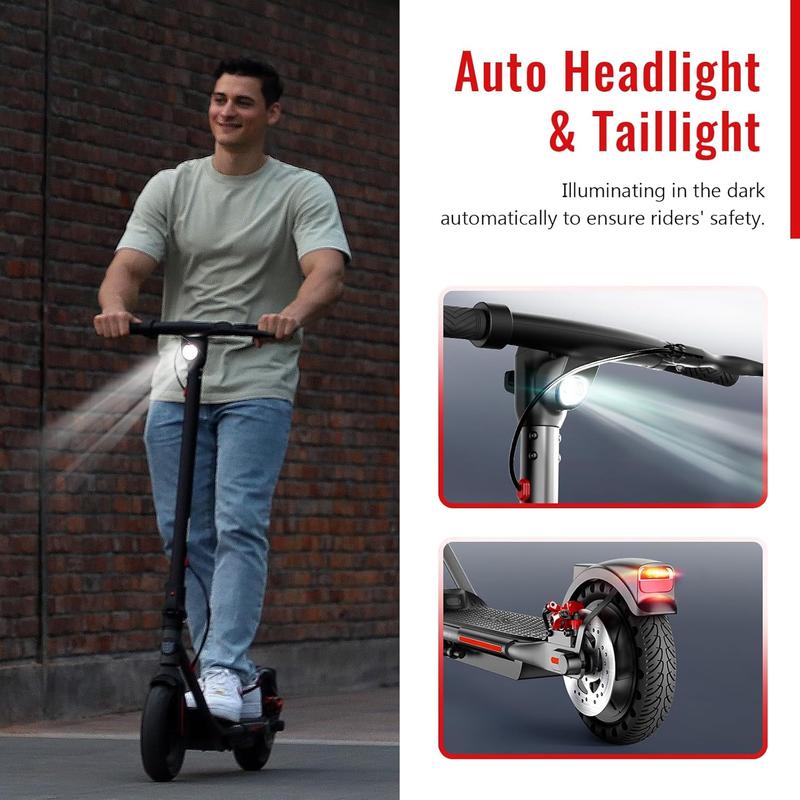 SISIGAD Electric Scooter Adults Peak 500W Motor,8.5