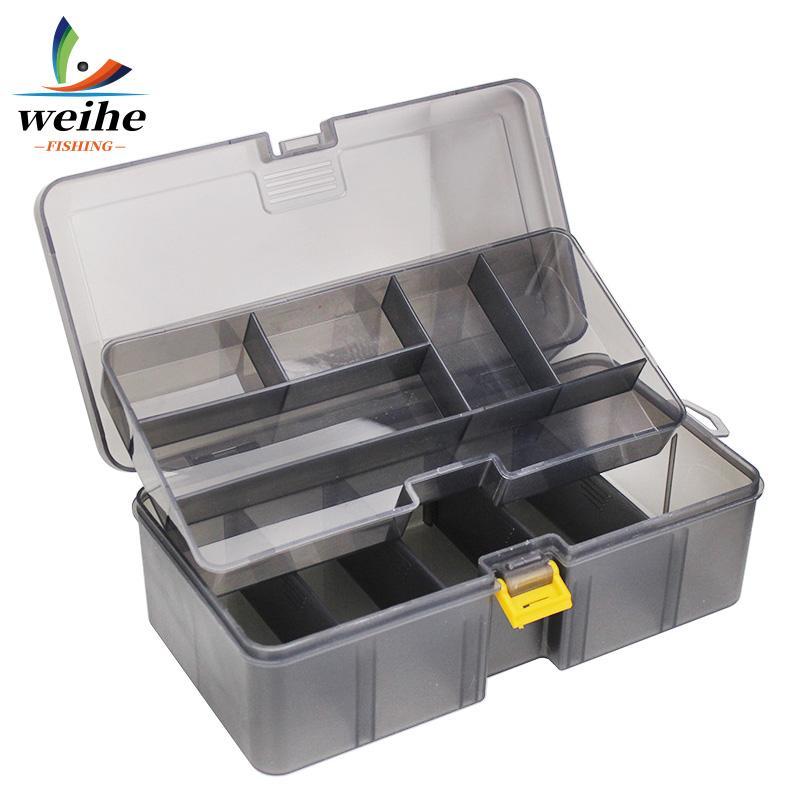 Double Layer Fishing Lure Storage Box, Fishing Lure Organizer, Multifunctional Fishing Tool Box, Outdoor Fishing Accessories