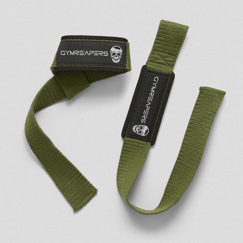 Lifting Straps | Premium Padded Weightlifting Straps - Green