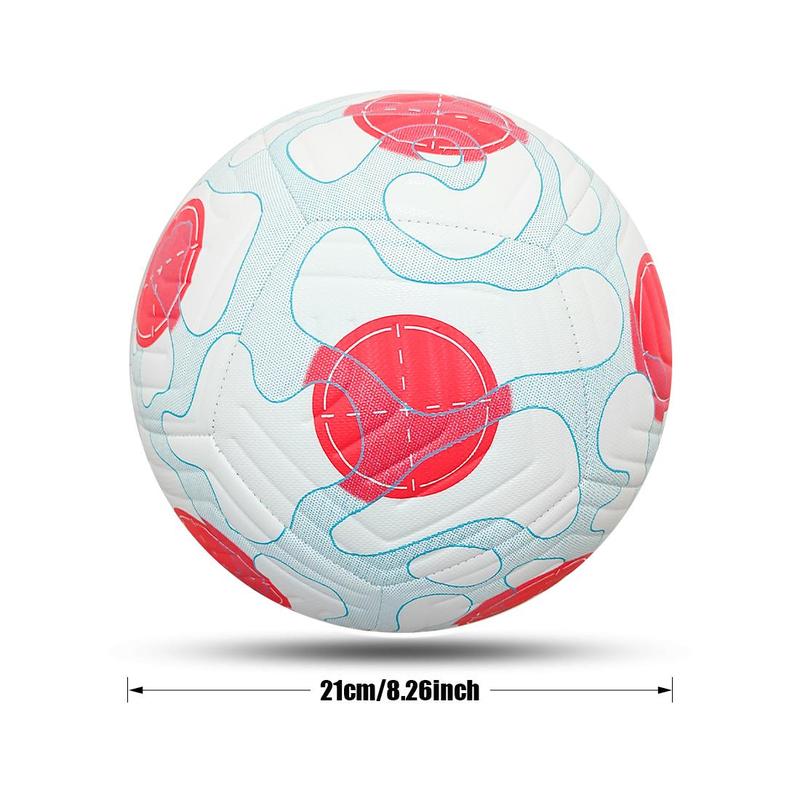 Size 5 Soccer Ball for Adults, Professional Training Football with Air Pump Needle & Storage Bag, Ball Sports Equipment for Indoor Outdoor Use, Summer Sports Gift