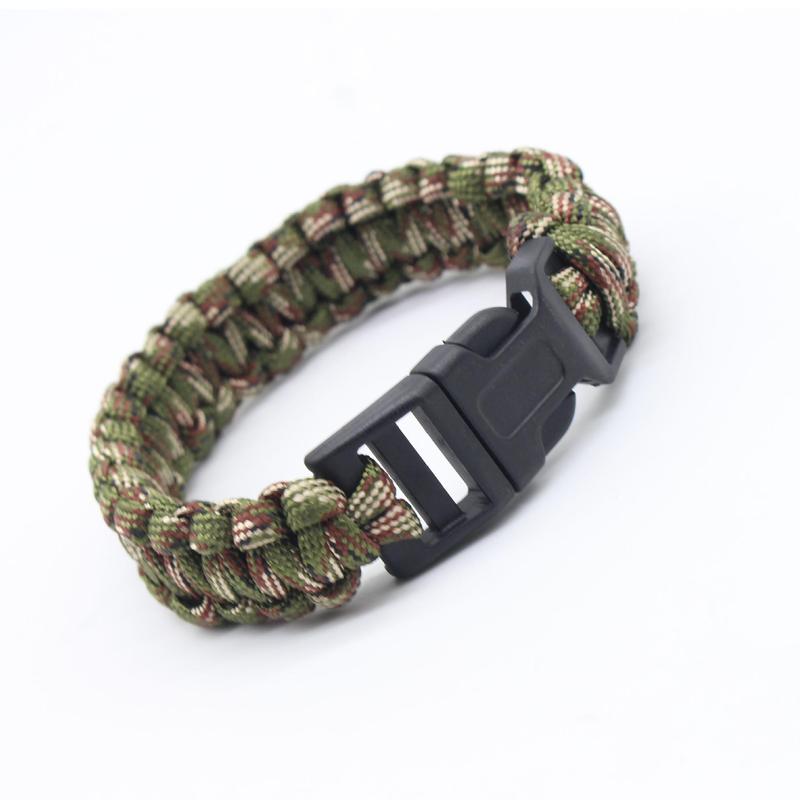 Emergency Survival Bracelet, Outdoor Survival Emergency Bracelet, Multifunctional Bracelet for Outdoor Camping Hiking