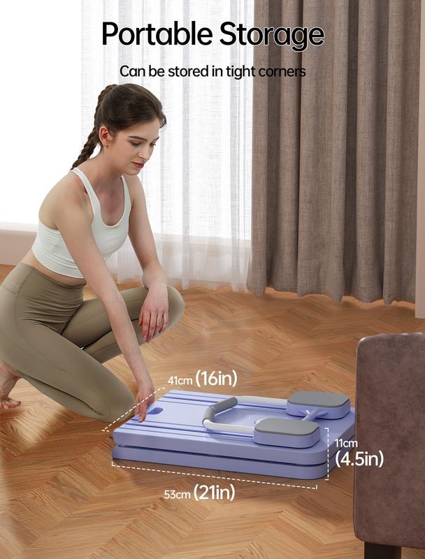 seanleecore  Ab Workout Equipment,Automatic Rebound Ab Machine,Ab Crunch Machine for Home Gym,Foldable Waist Trainer for Beginners,Comes with a Kneeling Pad