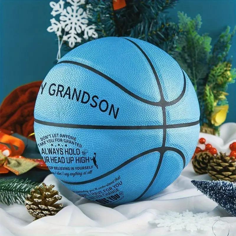 Basketball with Pump, Wear-resistant Size 7 Basketball, Basketball Training Ball, Indoor Outdoor Sports Ball, Gift for Grandson, Birthday Gift