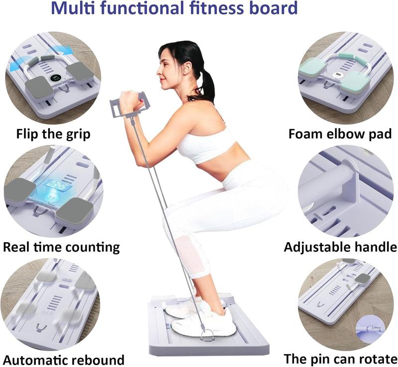 Multi-purpose abs exercises, Home Pilates retrofit equipment abdominal and core strength training, home gym fitness exercises efficient board fitness