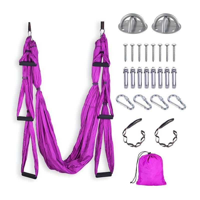 Proud boy Home Fitness Yoga Swing For Aerial Yoga Practice - Versatile Suspension Hammock For Home And Gym Use, Ideal For Yoga Flying And Inversions