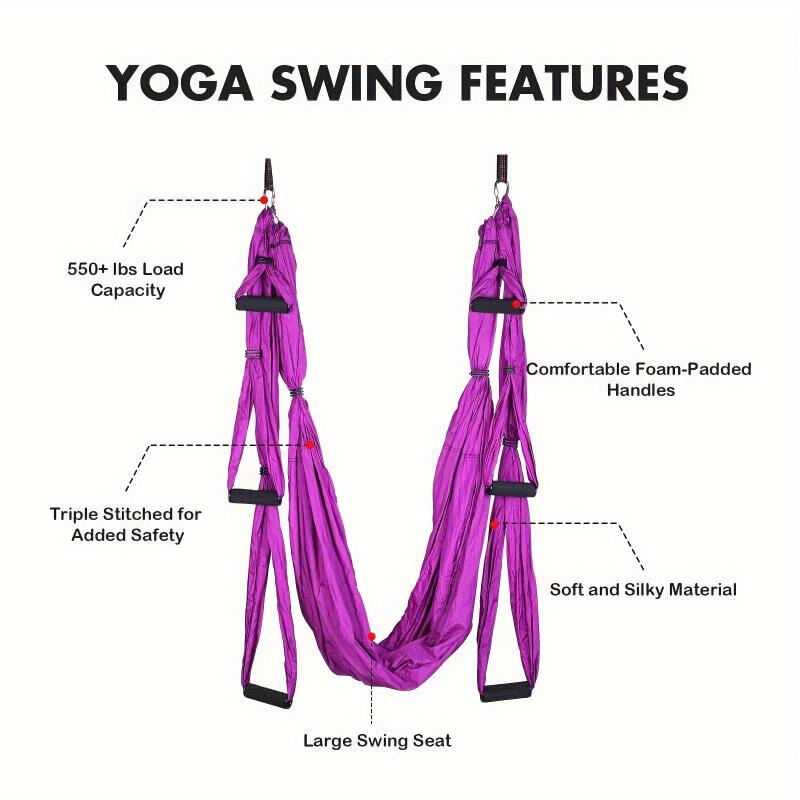 Proud boy Home Fitness Yoga Swing For Aerial Yoga Practice - Versatile Suspension Hammock For Home And Gym Use, Ideal For Yoga Flying And Inversions