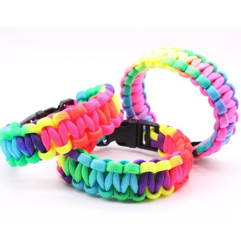 Emergency Survival Bracelet, Outdoor Survival Emergency Bracelet, Multifunctional Bracelet for Outdoor Camping Hiking