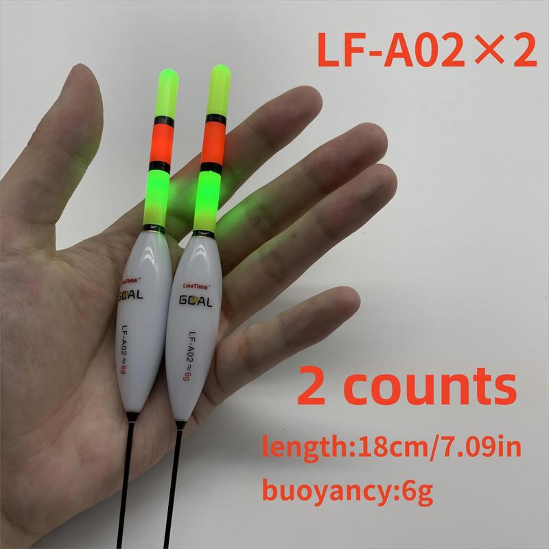 Luminous Fishing Float, 2 Counts set Fishing Bobber Float For Night Fishing, High Buoyancy Electronic LED Float, Fishing Accessories