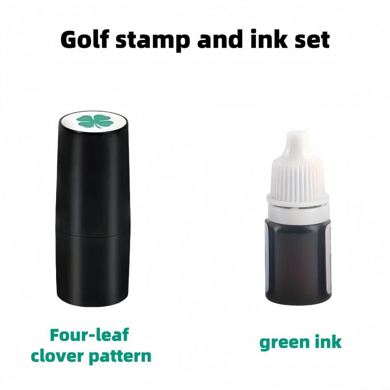 Golf Stamp & Ink Set, 1 Set Durable & Waterproof Golf Ball Marking Stamp & Ink Kit, Quick-drying Golf Ball Marking Stamp & Ink Set