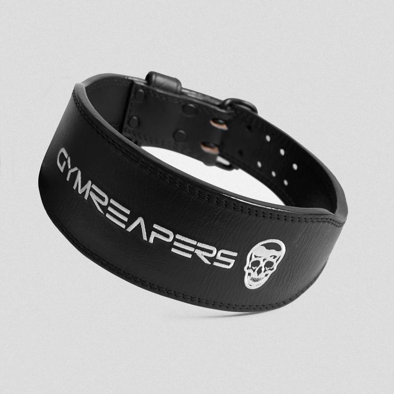 GymReapers Leather Weightlifting Belt for Core Support and Durability