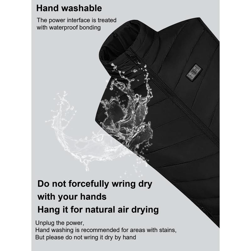 Heated Vest with 10000mAh Battery Pack Charger Included Washable Rechargeable For Men Women Indoor Outdoor Work Cycling