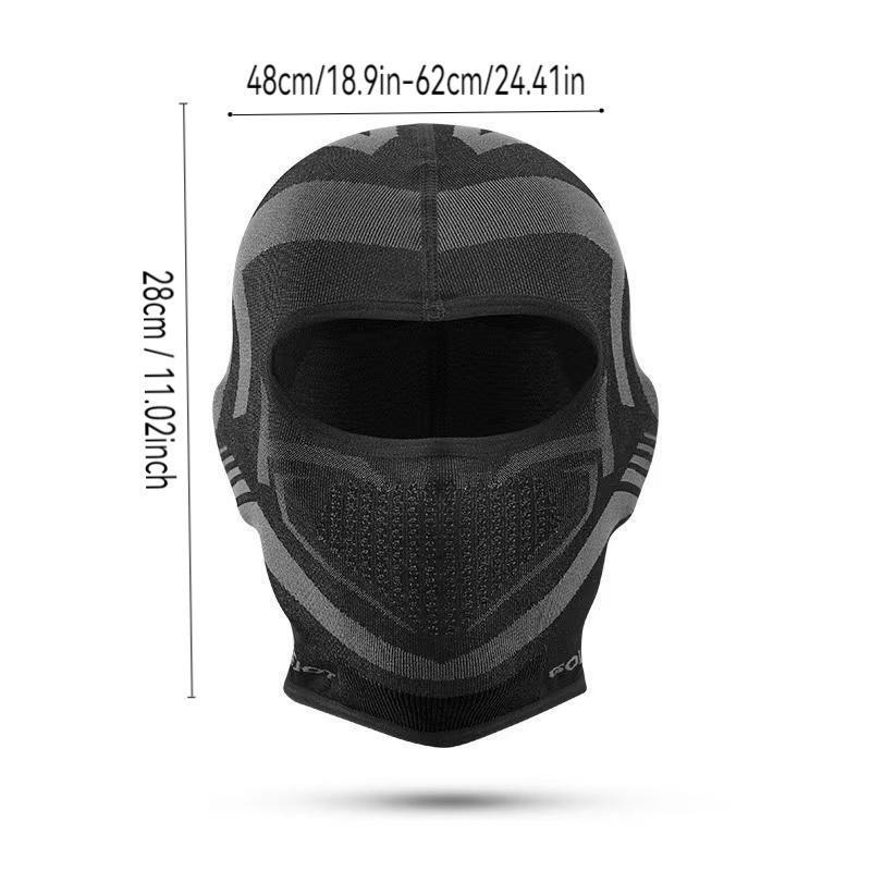 Winter Outdoor Cycling Face Mask, Double-layered Thermal Lined Windproof Warm Face Cover, Breathable Face Mask for Outdoor Cycling, Sports Accessories