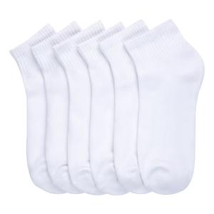 6 Pairs Unisex Cushion Ankle Cotton Blend Socks Low Cut Athletic Sports Workout Running Socks Comfort Cozy Sweat-absorbing Anti-Slip Comfy LOW CUT ANKLE SOCKS Value Pack machine washable simple