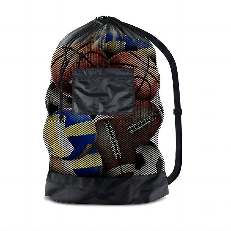 Sports Ball Bag, 1 Count Adjustable Shoulder Strap Large Capacity Ball Bag, Ball Storage Bag for Football, Volleyball, Swimming Equipment