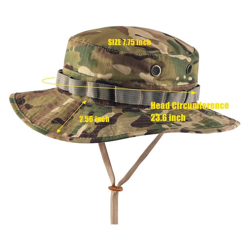 GLORYFIRE Camo Fishing Hat Boonie Hat for Men Women Hunting Fishing Outdoor