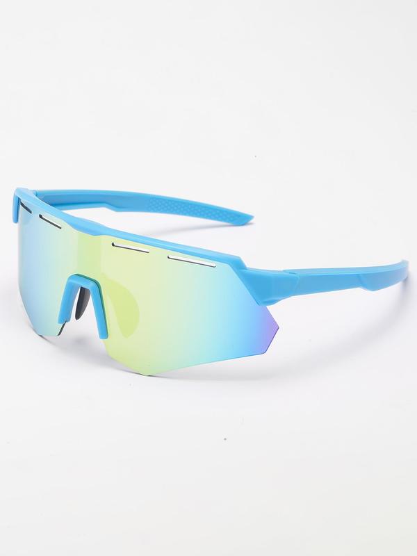 Unisex Ombre Sports Sunglasses, Y2k Trendy Anti-UV Cycling Glasses, Fashionable Sports Eyewear for Fishing Outdoor Activities, Fall Outfits, Fallfreshness