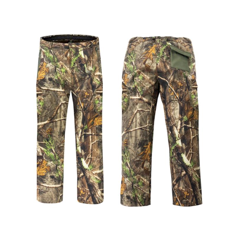 outdoor gifts for men New camouflage men's hunting suit, quiet and warm hunting jacket and pants, waterproof hunting set, suitable for deer, duck, bow and arrow hunting