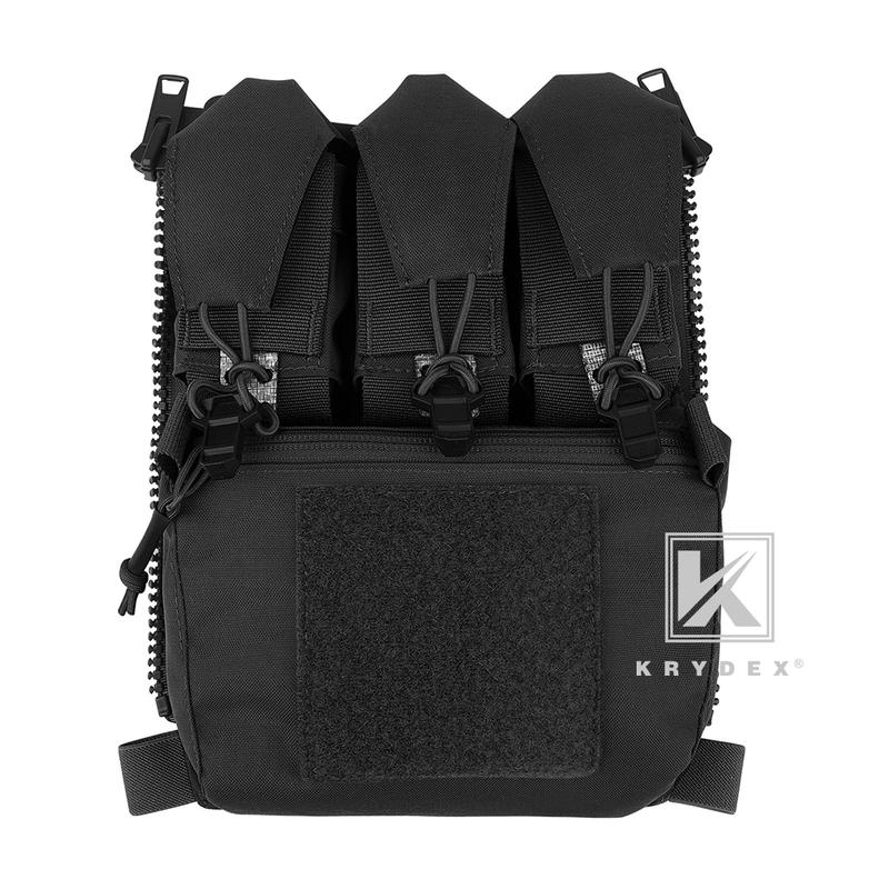 KRYDEX Tactical Zip On Assault Back Panel Banger MOLLE for FCPC V5 Plate Carrier Vest