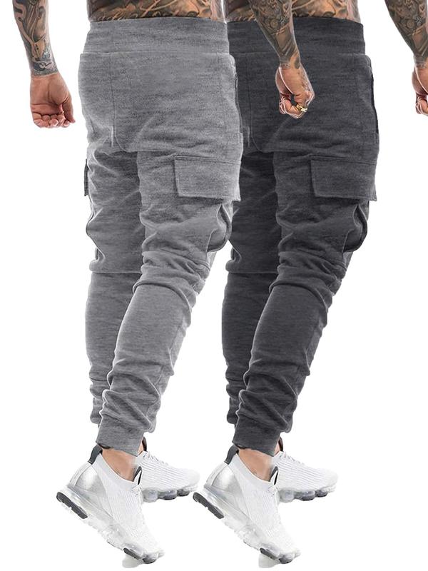 Men's Graphic Drawstring Waist Sweatpants,  Cuffed Joggers, Fall Outfits, Casual Pocket Jogger Pants for Daily Wear, Pants for Men, Knitting Bottoms for Fall, Fall Outfits, Fallfreshness, Fall Clothes 2024