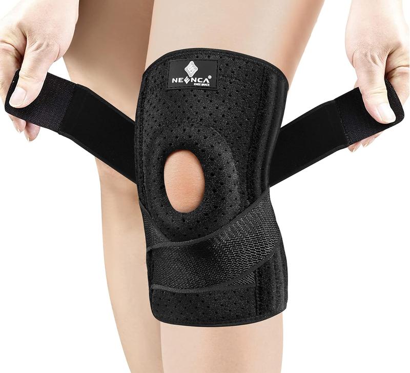 NEENCA Sports Knee Sleeve for Runner, Workout, Gym, Basketball, Volleyball, Hiking Spicy Dill knee pain Breathable Sponge Knee Pads