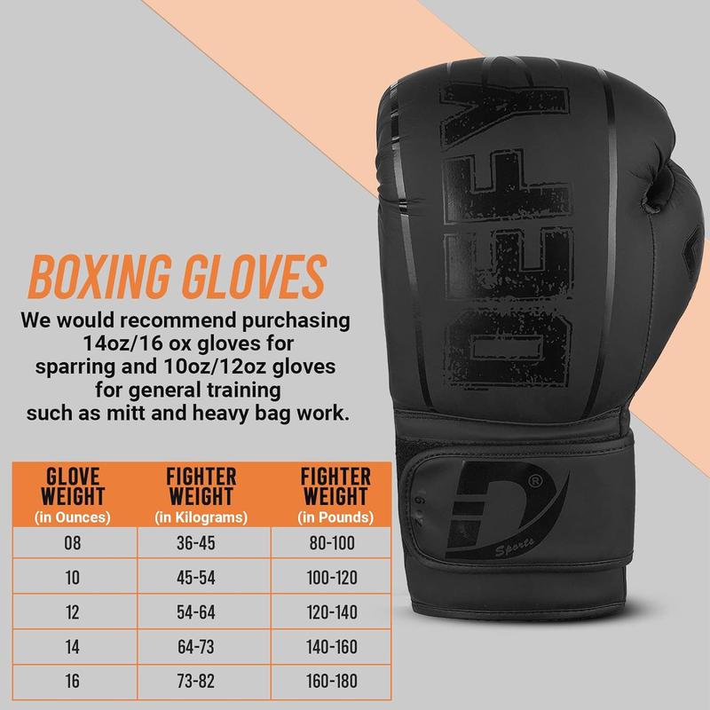 DEFY Boxing Gloves for Men & Women - Premium Quality Synthetic Leather Boxing Gloves for Training - Perfect for Punching Heavy Bags, Sparring, & Fighting Gloves - Available in Different Colors & Sizes