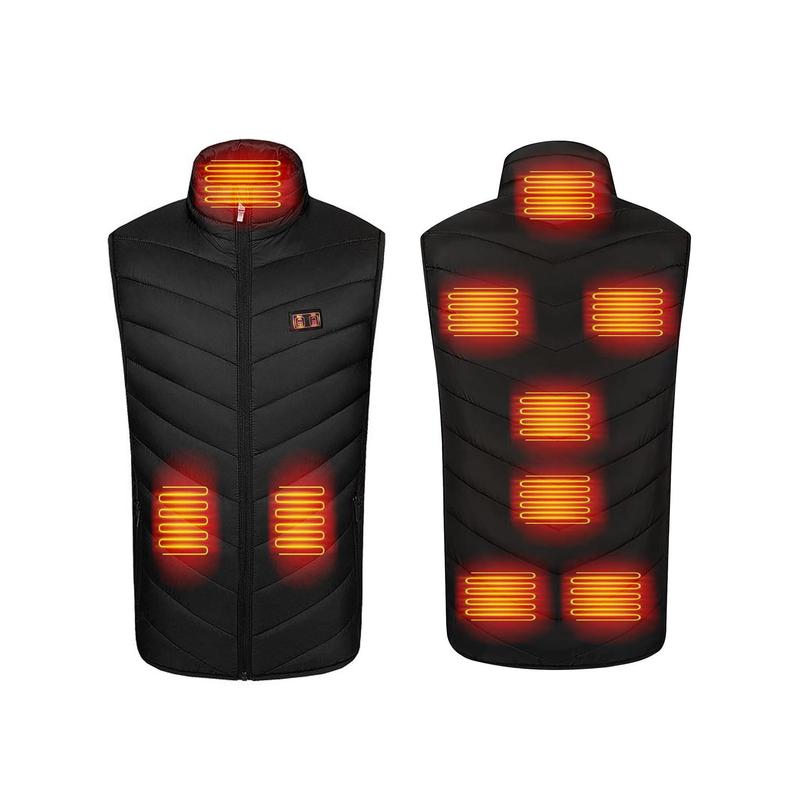 Heated Vest with 10000mAh Battery Pack Charger Included Washable Rechargeable For Men Women Indoor Outdoor Work Cycling