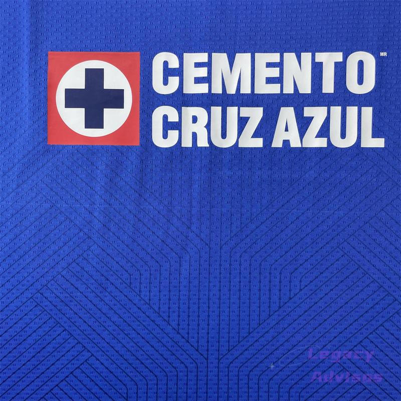 23 24 Mexico Ligamx League Cruz Azul Home Jersey Short Sleeve Soccer Jersey Fans Version