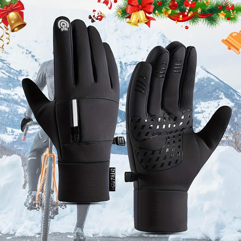 Winter Outdoor Gloves, 1 Pair Touch Screen Non-slip Waterproof Windproof Gloves for Cycling, Skiing, Hiking, Sports, Outdoor Sports Accessories