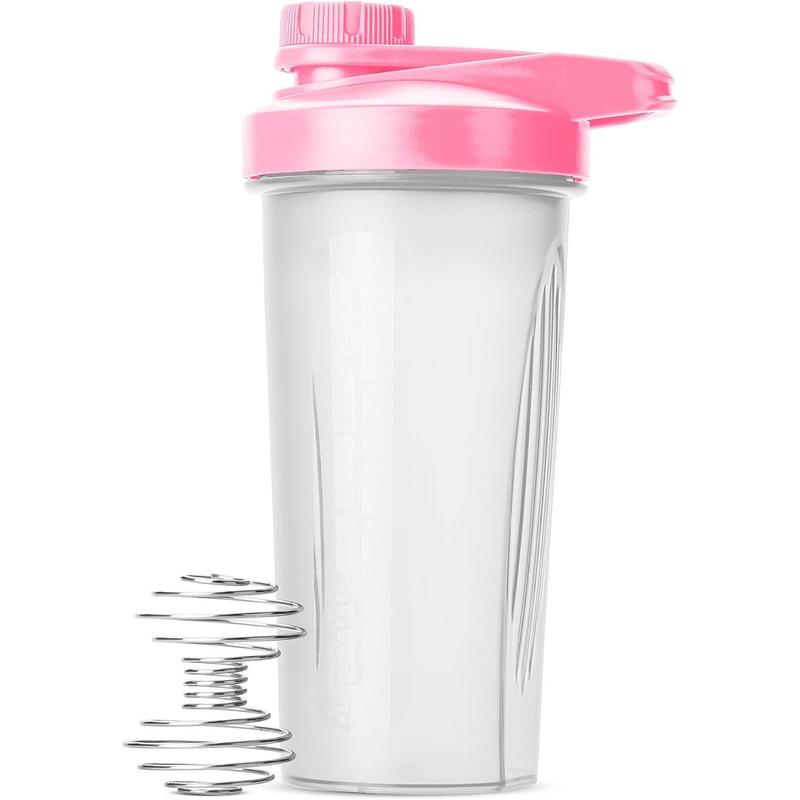 Shaker Bottles for Protein Mixes with Twist Cap, 28 oz, Pink Protein Shaker Bottle with Wire Whisk Ball, Mixer Bottle, Protein Shake Bottles, Protein Bottle, Protein Shake Bottle