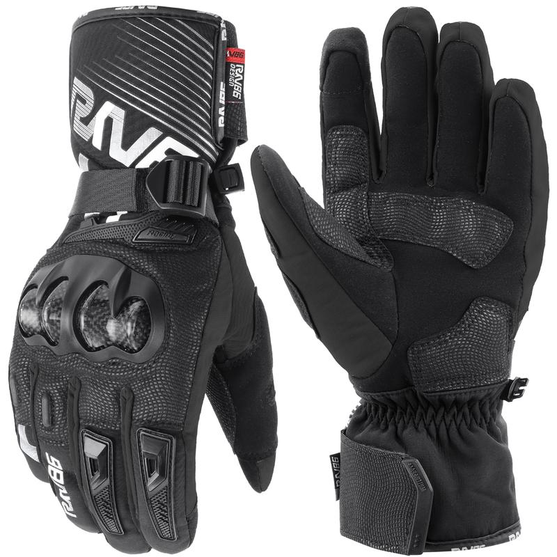 New Men and Women Motorcycle Gloves Full Knuckle Finger Touchscreen Mountain Dirt Bike Protection Motorbike Gloves for Powersports BMX ATV MTB Driving Motocross Cycling Gloves (Black)