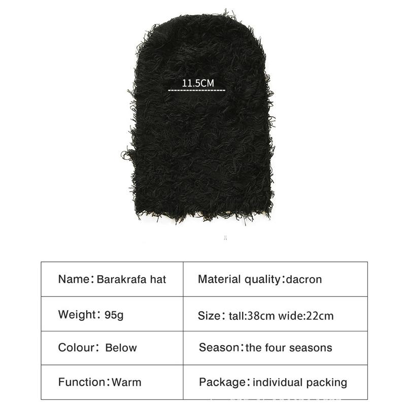 Windproof Full Face Knitted Balaclava Ski Mask Hat for Cold Weather, Balaclava Ski Mask